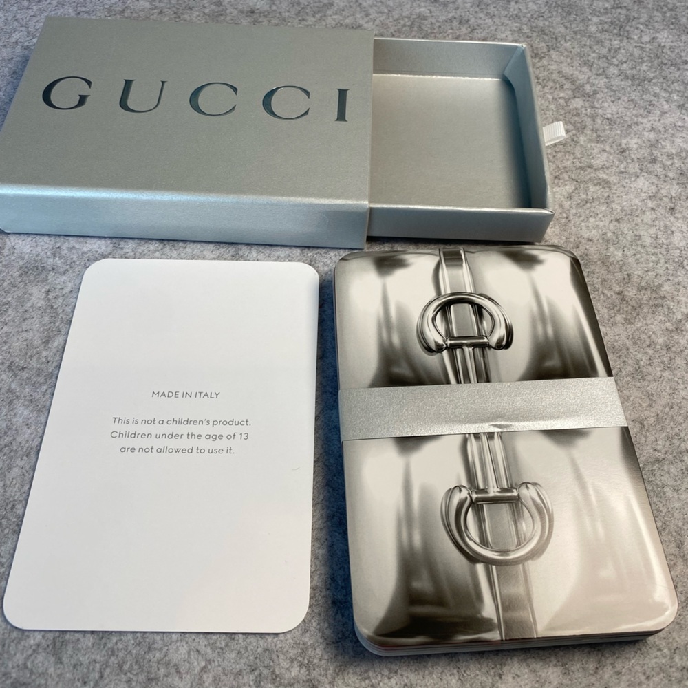 58 JUMBO 4x6” GUCCI Horsebit Playing Cards